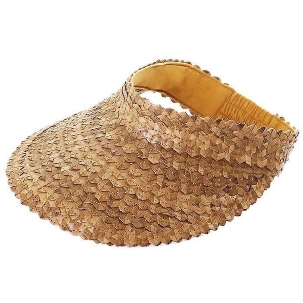 Ave lumi straw sun visor woven beach hat - Picture 7 of 7